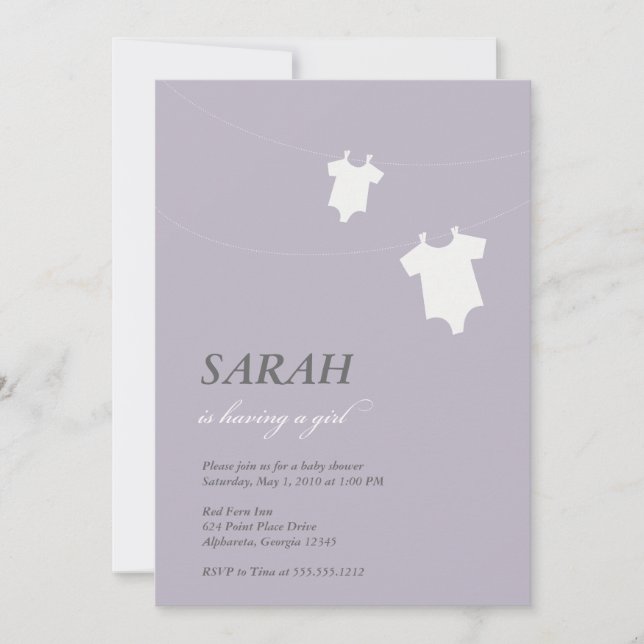 Invitation {petite laverie} (Devant)