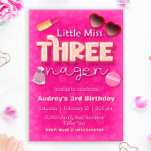 Petite Mademoiselle Threenager - Fille 3e Annivers