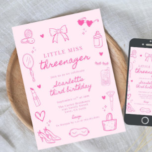 Invitation Petite Mademoiselle Threenager, Mode & Maquillage 