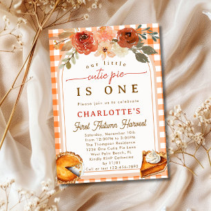 Invitation Petite Mignonne Récolte d'Automne Première Fête d'