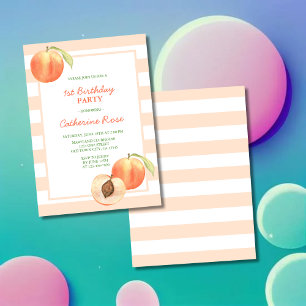 Invitation Petite Petite Pêche Grève Fille Anniversaire