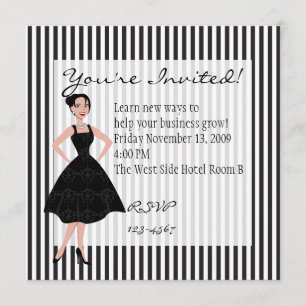 Invitation petite robe noire