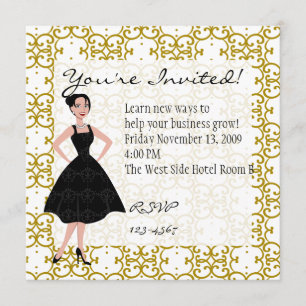 Invitation petite robe noire