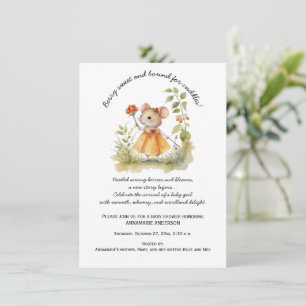 Invitation Petite souris Whimsical dans le Baby shower du jar