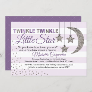 Invitation Petite star baby shower invitante
