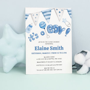 Invitation Petites choses mignonnes C'est un Baby shower garç