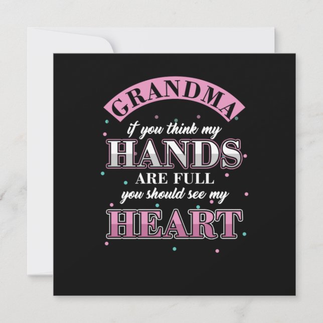 Invitation Petits-enfants Petit-enfant Nana Granny Funny Gran (Devant)