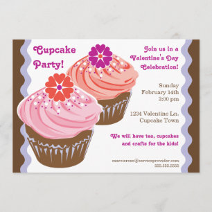 Invitation Petits gâteaux de Valentine