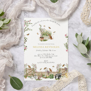 Invitation Petits Merveilles   Baby Shower de Jardin de Print