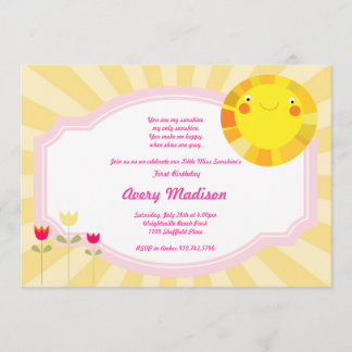 Invitation Peu d'anniversaire de baby shower de ressort d'été