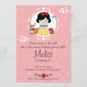Invitation Peu d'invitation de fête d'anniversaire de