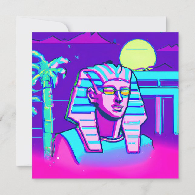 Invitation Pharaon Synthwave (Devant)
