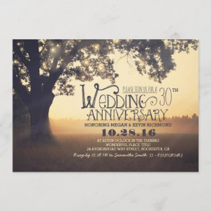 Invitation phare à cordes arbre mariage rustique anniversaire