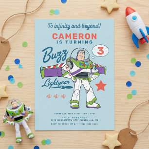 Invitation Phare de Buzz À l'infini et au-delà Anniversaire