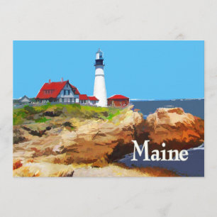 Invitation Phare principal Maine de Portland