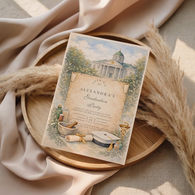 Invitation Pharmacy School Graduation Celebration (Créateur téléchargé)