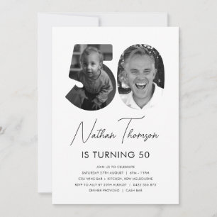 Invitation photo 50e anniversaire