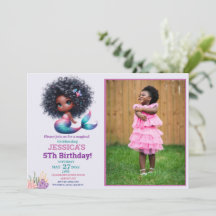 Photo Africaine Américaine De Sirène 5E Anniversai