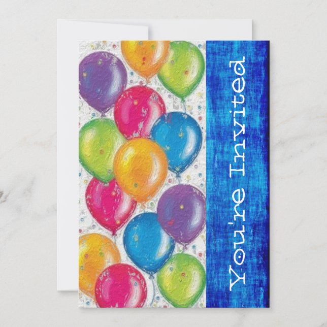 Invitation Photo Anniversaire Modèle de l'invitation (Devant)