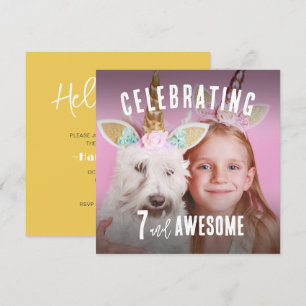 Invitation Photo Anniversaire personnalisé
