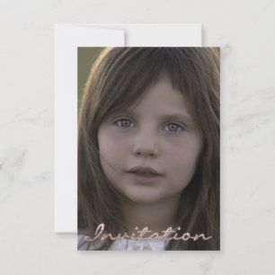 Invitation Photo Anniversaire Rose Gold Parties scintillant