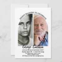 Photo Anniversaire Style Vintage Chalk 2 images Ho