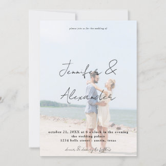 Invitation Photo & Big Names Mariage photo vertical V2