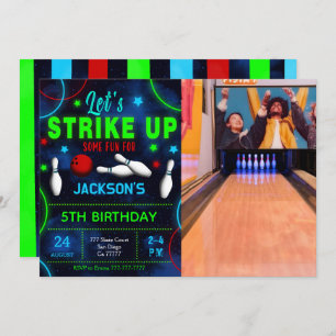 Invitation photo Bowling