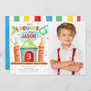 Invitation photo Boy Bounce