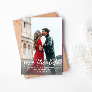 Invitation Photo & Calligraphie 2 Verti plus clair Enregistre