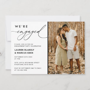 Invitation Photo Calligraphy Nous sommes engagés dans la part