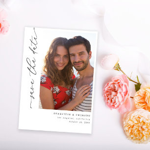 Invitation Photo chic stylish Mod Enregistrer la date 5