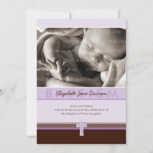 Invitation PHOTO CHRISTENING INVITES : Pure 1 P