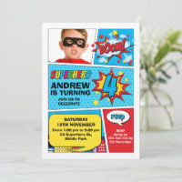 Photo colorée Boom Superhero 4e anniversaire