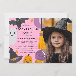 Invitation Photo Cute Halloween Anniversaire de enfant