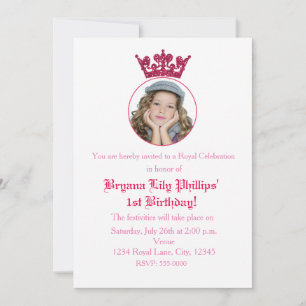 Invitation photo d'anniversaire Crown Royal paille