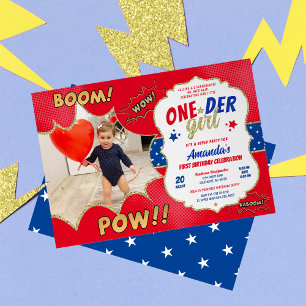 Invitation Photo d'anniversaire d'une fille de ONEder pour so