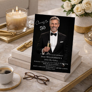 Invitation Photo d'anniversaire pour homme