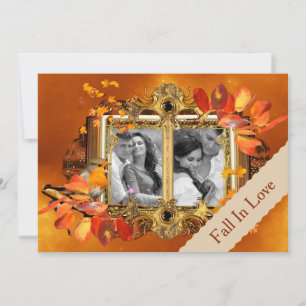 Invitation Photo d'automne Enregistrer la date