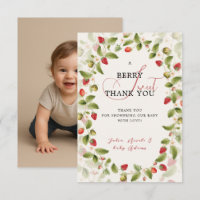 PHOTO DE BABY SHOWER FRUIT ROUGE SAUVAGE 