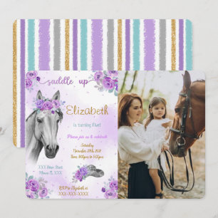 Invitation photo de cheval