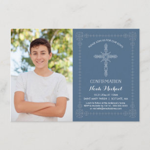 Invitation photo de confirmation - Personnalisée a
