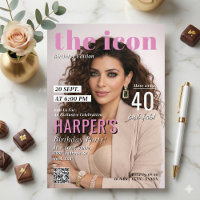 Photo de couverture de magazine moderne pour fête