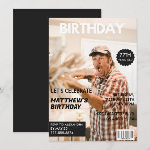 Invitation Photo de couverture du magazine Black Funny pour l