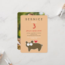 Photo de fête d'anniversaire de mignon ours en car