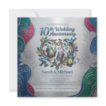 Photo de fête élégante pour les 10 ans de mariage