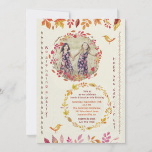 Invitation photo de fin d'automne