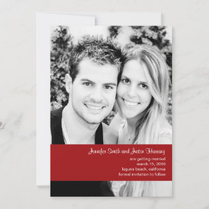 Invitation Photo de framboise Enregistrer la date