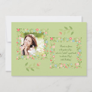 Invitation photo de Garden Flowers