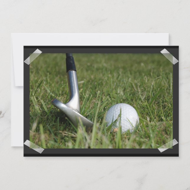 Invitation photo de golf (Devant)
